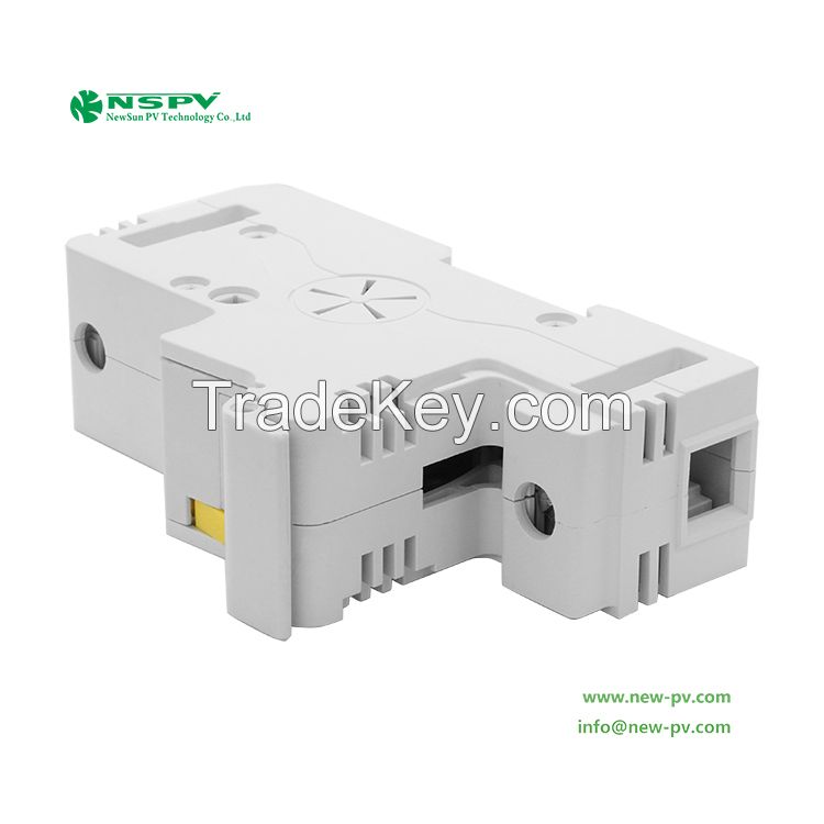 NSPV Solar Fuse Holder 1500VDC Max100A Din Rail Mount Fuse Holder