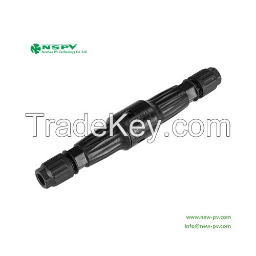 High Rated Current 50A Solar Fuse Connector 1500VDC Solar Straight Connector For Photovoltaic System