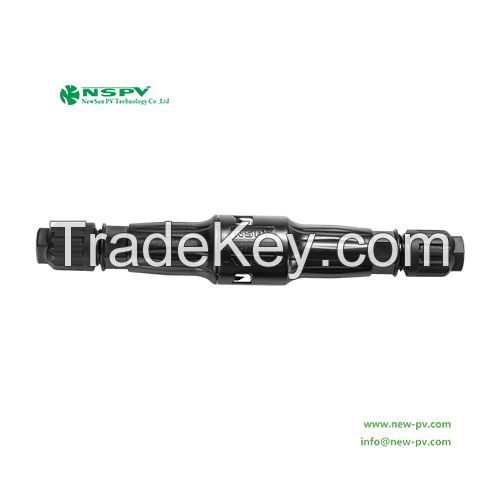 High Rated Current 50A Solar Fuse Connector 1500VDC Solar Straight Connector