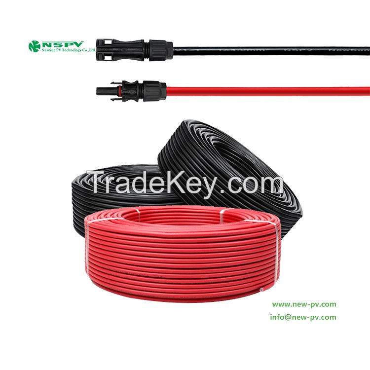 Solar dc cable PV solar wire 2.5mm2 4mm2 6mm2 10mm2 1500V PV1-F 1000V