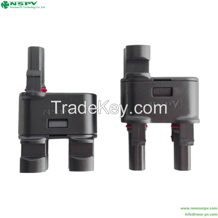 Solar 1500VDC 60A Branch Connectors IP68 Waterproof Photovoltaic Branch Connectors For Photovoltaic System