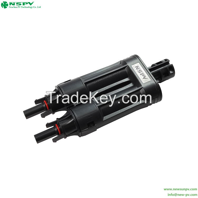 PV4.0 1500VDC Solar Branch Fuse Holder Solar Branch Holder With Inline Fuse IP68 Waterproof Fuse Connector