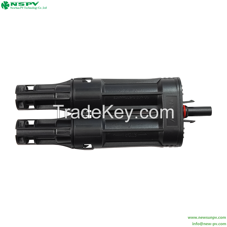 NSPV DC Solar Panel Fuse Connector Cable End 1500VDC 50A PV Panel Connector For Photovoltaic System