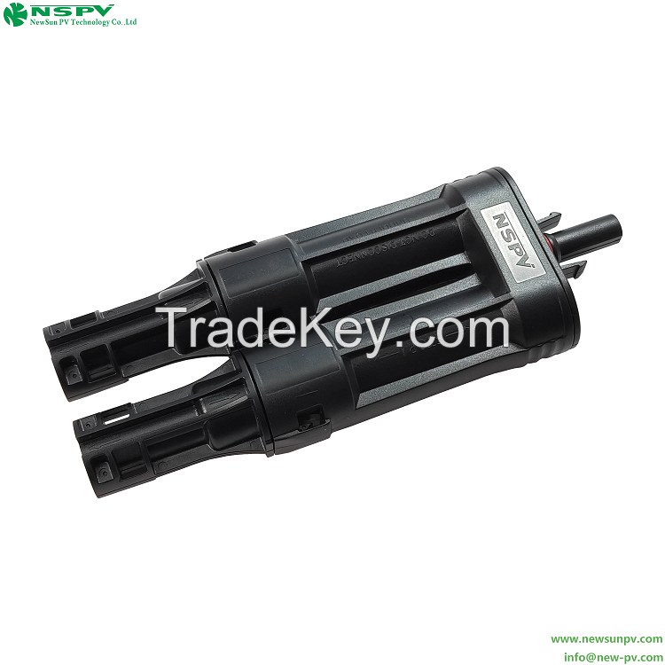 NSPV DC Solar Panel Fuse Connector Cable End 1500VDC 50A PV Panel Connector For Photovoltaic System