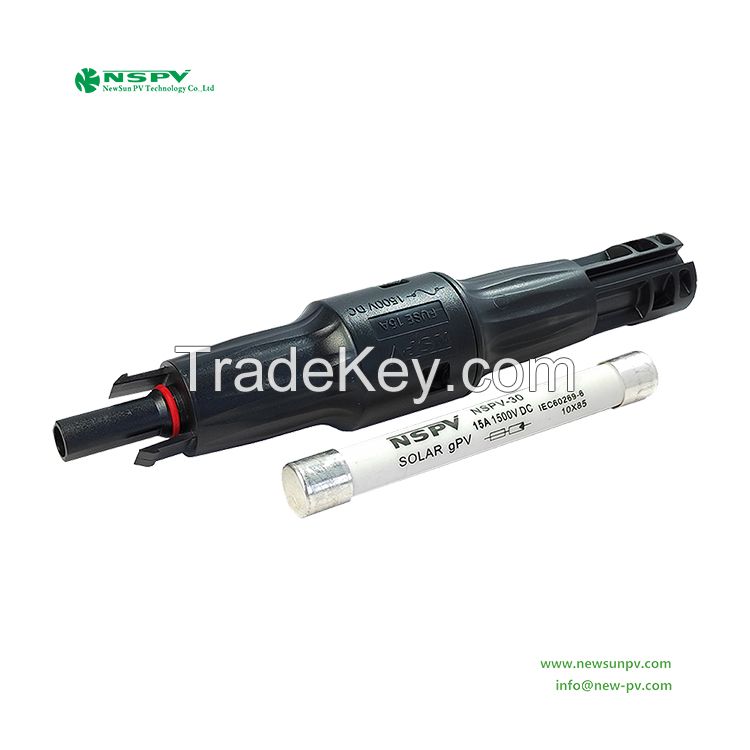 Good Quality Solar DC Fuse Connector IP68 Waterproof 1500VDC 50A Inline Fuse Connector