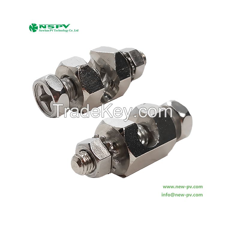 Solar Earth Lugs And Solar Grounding Connector For Solar System Ground Clamps Heavy Duty Forge Steel Earth Clamp