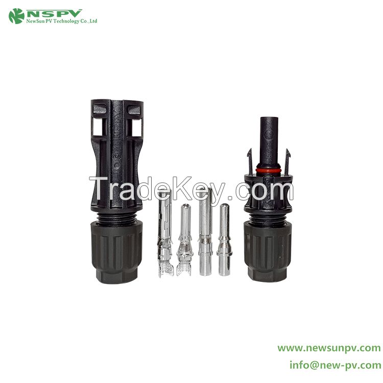 TUV 1500VDC Solar Wire Connector PV Cable Connector For Solar System Stable Connection