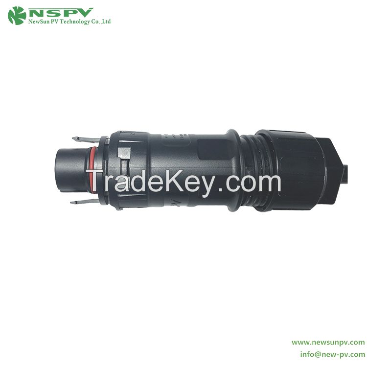 3 Pin Solar Power Connector 500V AC Connector Cable Female Type Waterproof Solar AC Wire Connector