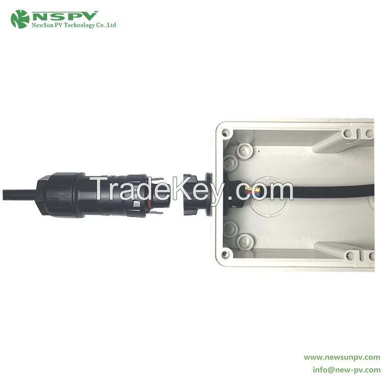 High Quality 3Pins  Solar AC Connector 500V 50A TUV Certified AC Cable Connector