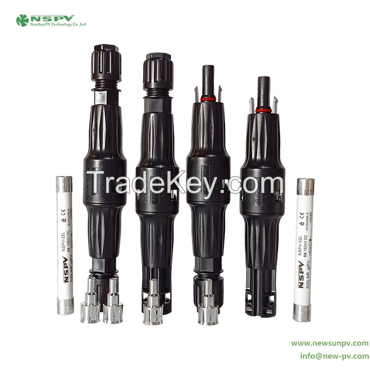 PV Fuse Connector 1500VDC 50A DC Fuse Connector IP68 Waterproof
