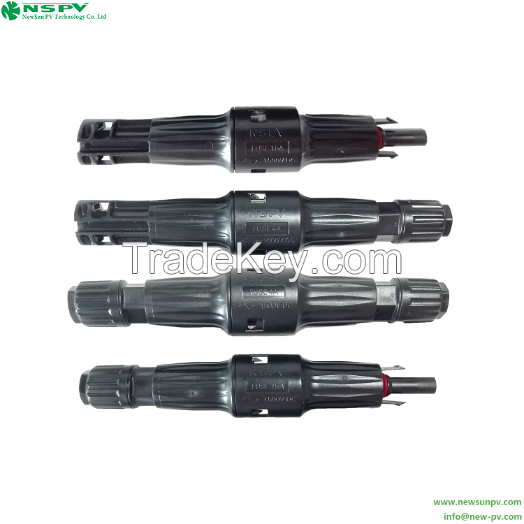 PV Fuse Connector 1500VDC 50A DC Fuse Connector IP68 Waterproof
