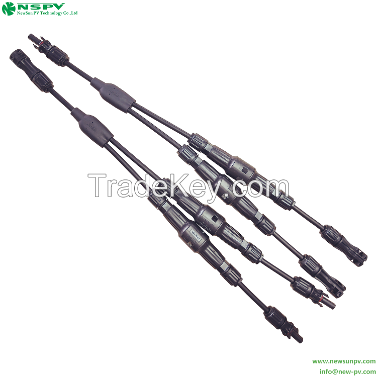 Solar Cable Harness 1500VDC 50A Solar Cables And Fuse Connectors Solar Cable Wiring