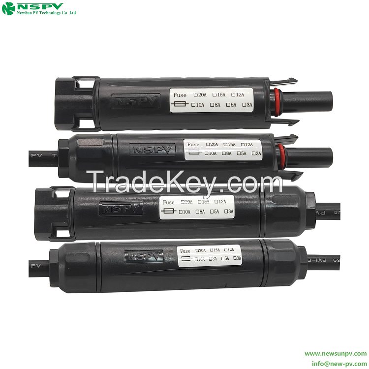 Good Quality Solar DC Fuse Connector IP68 Waterproof 1500VDC 50A Inline Fuse Connector