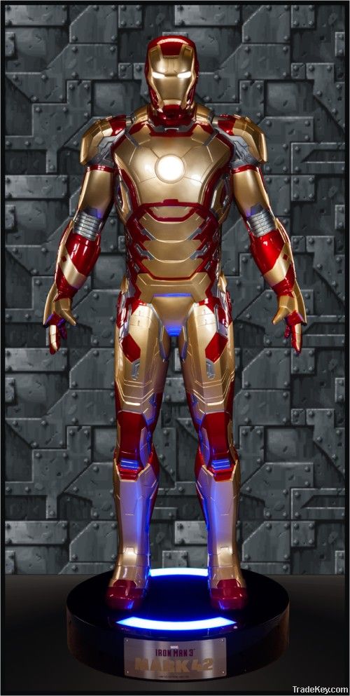 Iron Man Mk 42 Fiberglass Armor Life Size Statue