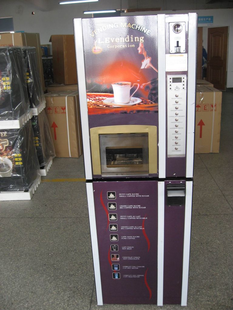 6-Selections coin operation coffee vending machine F-306GX
