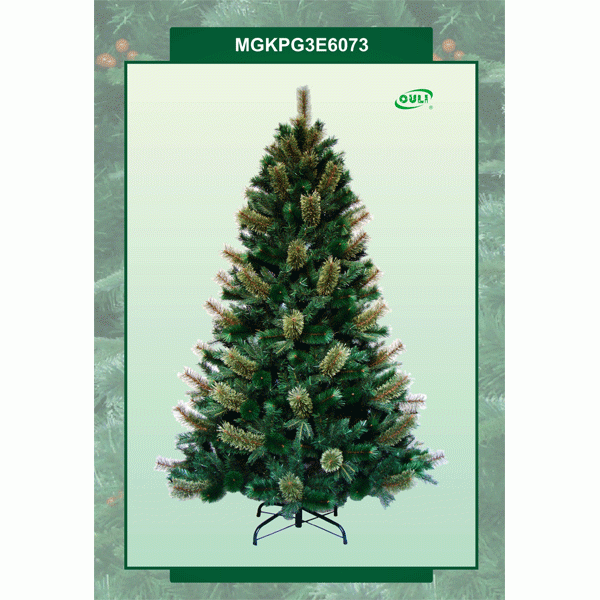 Selling fast 9ft(270cm) Pvc&PE mixed Norway fir christmas tree with clear lights