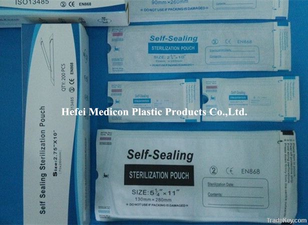 Manufacture self sealing sterilization pouch