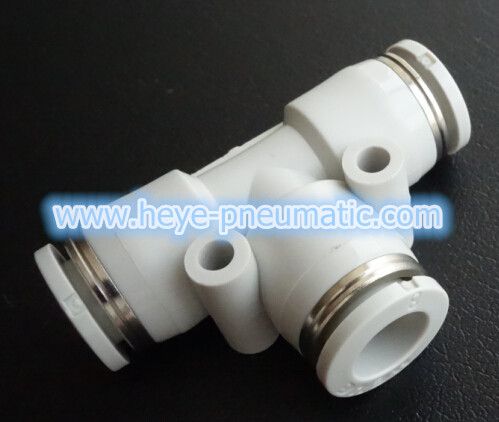 White Plastic Pneumatic Fitting Manufacturer