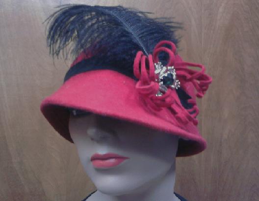 Reproduced 1920's Cloche Hat Style