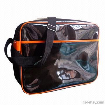 Shoulder Bags with Glossy PVC Material