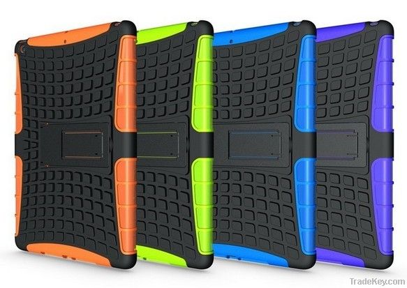 for ipad air hybrid stand hard case colors available, for ipad air acce