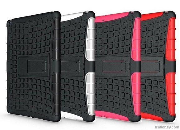 for ipad air hybrid stand hard case colors available, for ipad air acce