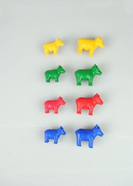 Plastic animal counters educational math toys and puzzle toys