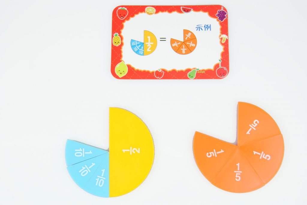 Plastic Fraction Circles, Math Manipulatives , Educational Teaching Aids