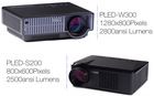 hottest!!! New LED Projector,Vivibright W300 Fully enclosed Optical engine,Perfect 200W Power 2800lms,16:9/1280x800P Physical resolution