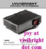 Promotion!!! Vivibright new model PLED-W300 led lamp 200w with hdmi full hd 1080p short throw interactive projector