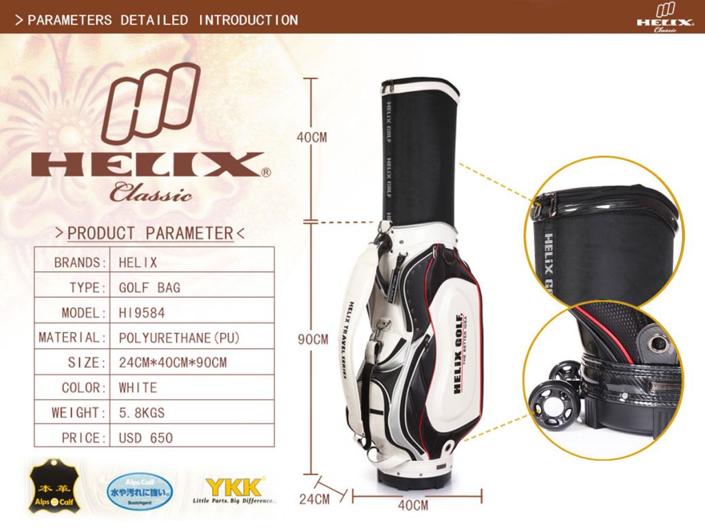 Helix retractable golf bag HI9584