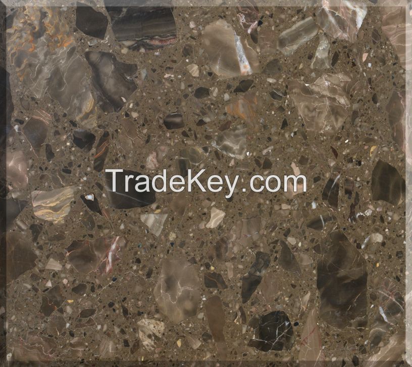 Hot sell man-made marble slabs for flooring