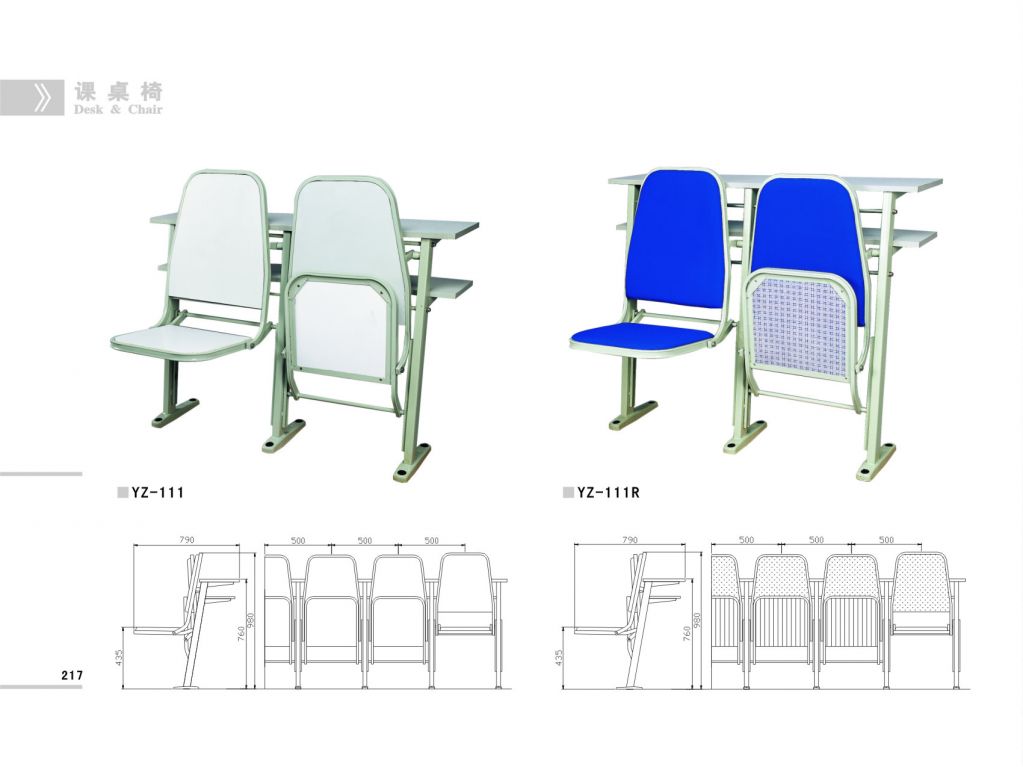 Premium school furniture YZ-131R school desks & chairs