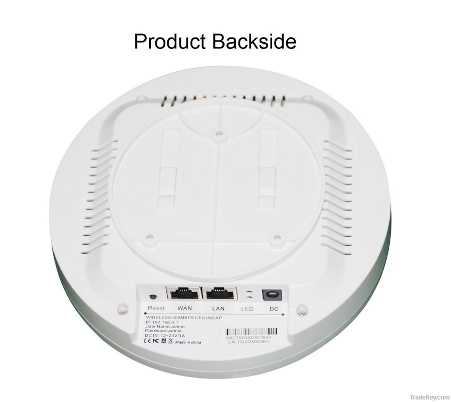 300Mbps 1000mw high power hotel wireless Access point with POE