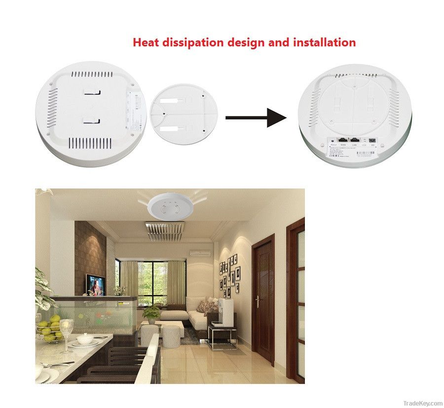 300Mbps 1000mw high power hotel wireless Access point with POE