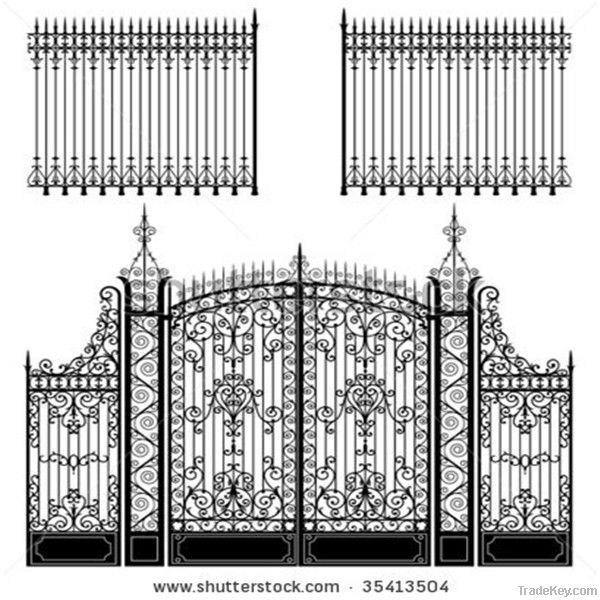 wrough iron fence