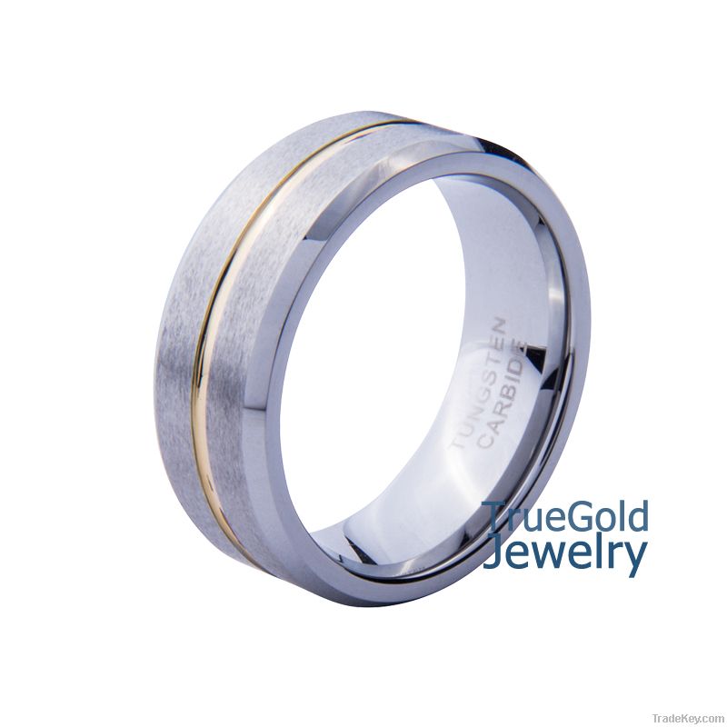 Titanium ring, 2014 fashion gold titanium ring