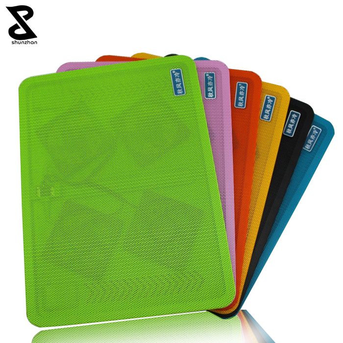 Ultra-thin colorful laptop cooler pad with 4 fans