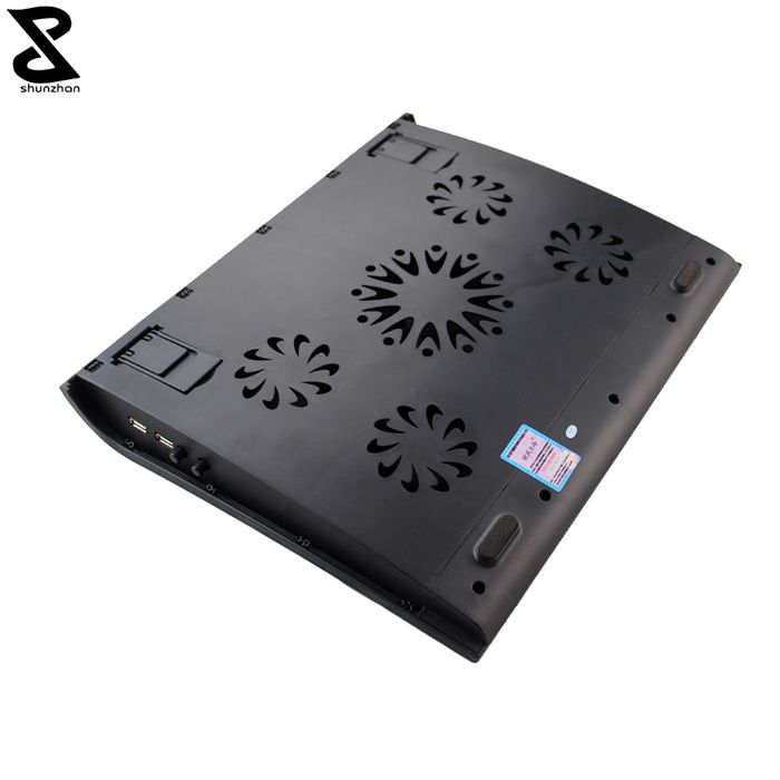 High efficient laptop cooling pad with five fans notebook cooler fan
