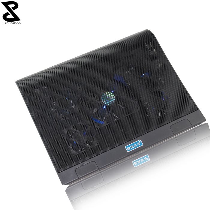 High efficient laptop cooling pad with five fans notebook cooler fan