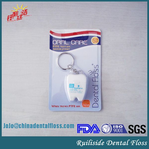 Tooth shape Nylon Waxed Dental Floss