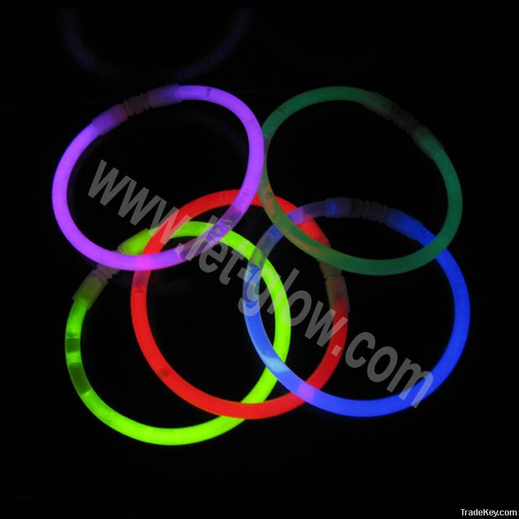 8" Glow Bracelets and Necklace Glow In The Dark Stick