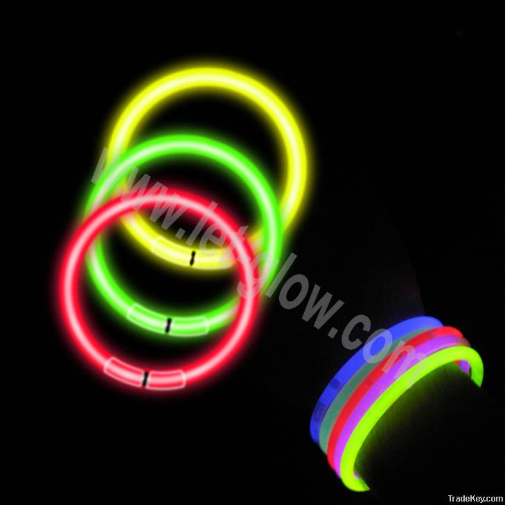 8" Glow Bracelets and Necklace Glow In The Dark Stick