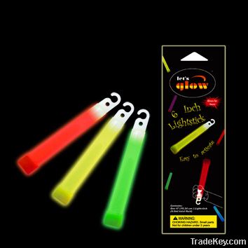6 " Glow Stick With Hook 15x150mm 6 Inch Glow Light Stick 6 " Luminesc