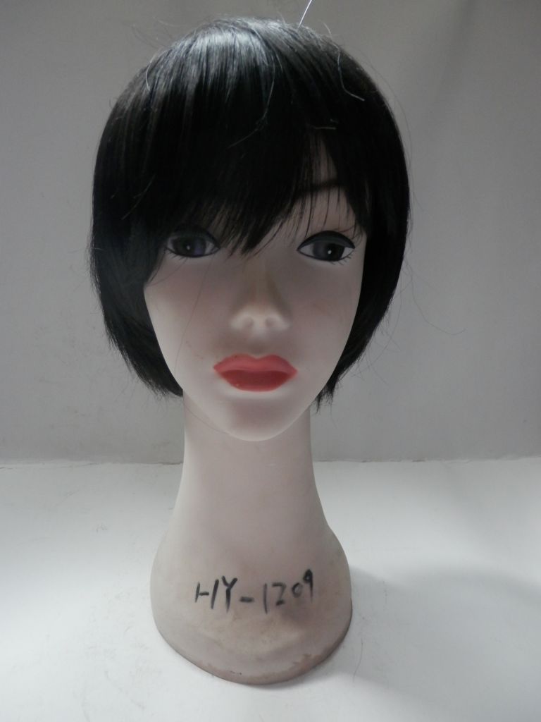 Human hair lace front wigs Synthetic fiber wigs