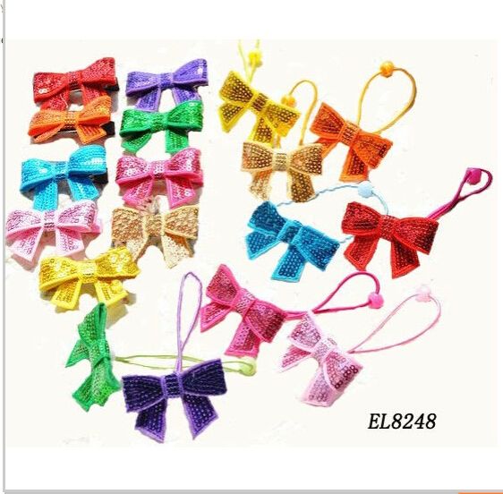 Hair Bow Colourful Elastic Bands 