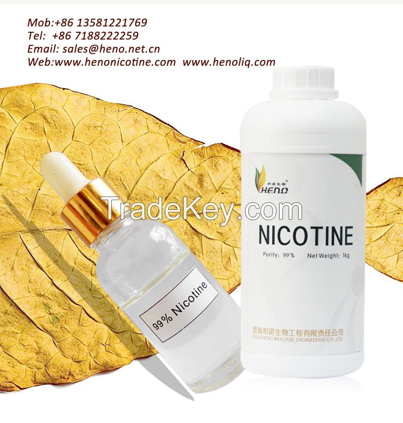 ISO 999mg/ml USP pure nicotine raw material manufacturing