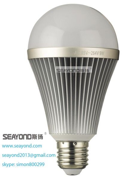 9W LED bulb high thermal conductivity aluminum heat sink LED bulb