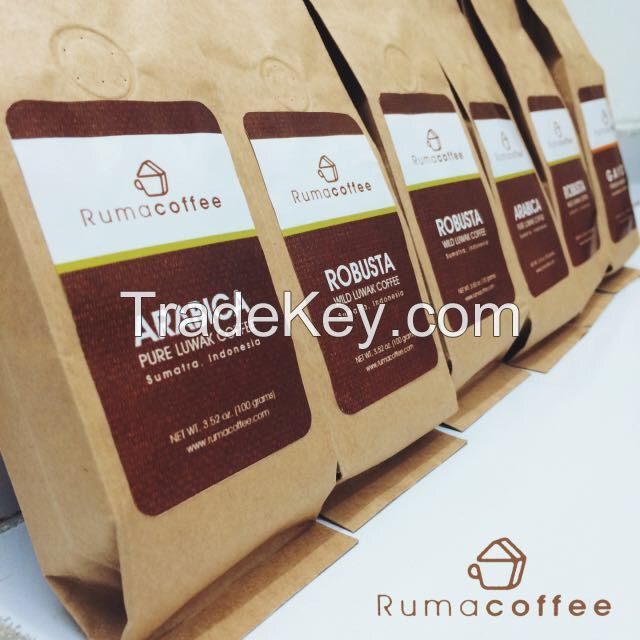 Rumacoffee Arabica Luwak Coffee - Green Beans