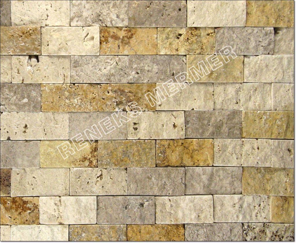 Travertine, marble, splitface, tiles,  mosaic, french patterns, mosaic patterns, tumbled, copings, pavers, borders, moldings, sinks, and mores.